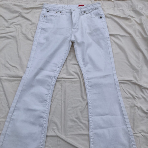 V Christina White Jeans 10 Large Medium - Picture 2 of 6